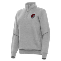 Portland Trail Blazers Antigua Women's Victory Quarter-Zip Sweatshirt