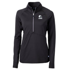 Cutter & Buck Women's Adapt Eco Knit Stretch Recycled Half-Zip Pullover Top - Cleveland Browns Pullover