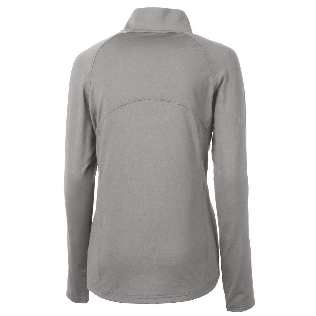 Cutter & Buck Women's Adapt Eco Knit Stretch Recycled Half-Zip Pullover Top - Cleveland Browns Pullover