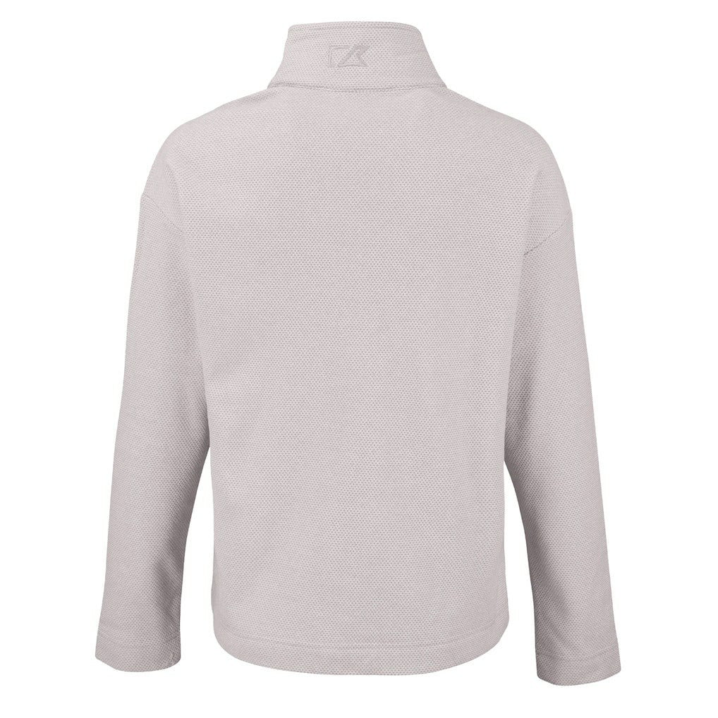 Cutter & Buck Women's Hunts Point Eco Textured Fleece Recycled Quarter-Snap Pullover - Cleveland Browns Pullover