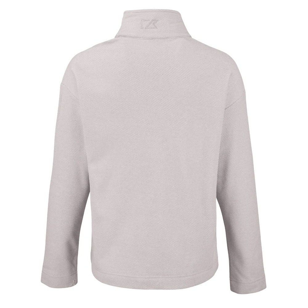 Cutter & Buck Women's Hunts Point Eco Textured Fleece Recycled Quarter-Snap Pullover - Cleveland Browns Pullover