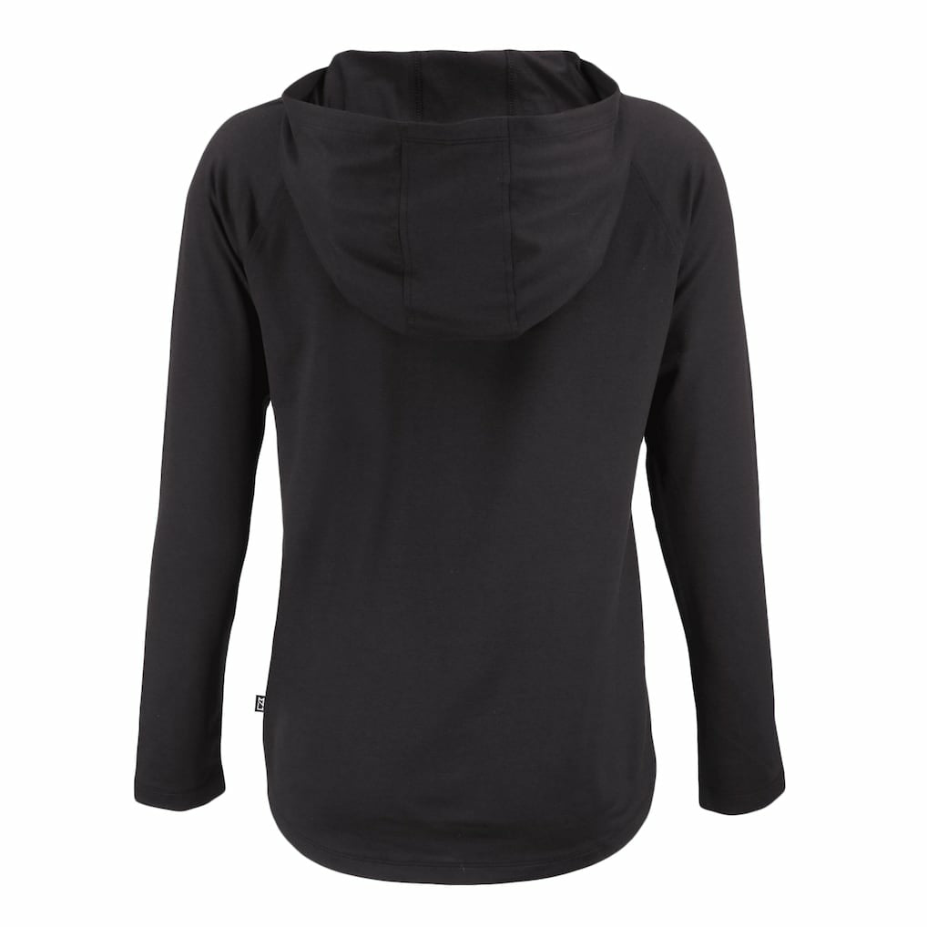 Cutter & Buck Women's Coastline Epic Comfort Eco Recycled Quarter-Snap Long Sleeve Hoodie T-Shirt - Cleveland Browns Hoodies