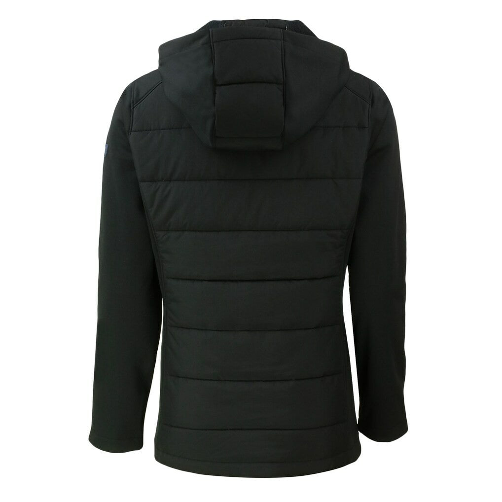 Cutter & Buck Women's Evoke Hybrid Eco Softshell Recycled Full-Zip Hooded Jacket - Cleveland Browns Jackets