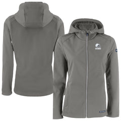 Cutter & Buck Women's Evoke Eco Softshell Recycled Full-Zip Hoodie Jacket - Cleveland Browns Hoodies