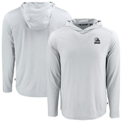 Cutter & Buck Coastline Epic Comfort Eco Recycled Long Sleeve Hooded T-Shirt - Cleveland Browns T-shirts