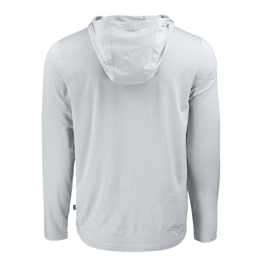 Cutter & Buck Coastline Epic Comfort Eco Recycled Long Sleeve Hooded T-Shirt - Cleveland Browns T-shirts