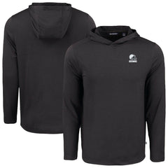 Cutter & Buck Coastline Epic Comfort Eco Recycled Long Sleeve Hooded T-Shirt - Cleveland Browns T-shirts