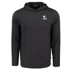 Cutter & Buck Coastline Epic Comfort Eco Recycled Long Sleeve Hooded T-Shirt - Cleveland Browns T-shirts