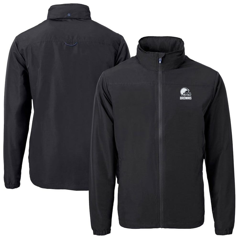 Cutter & Buck Charter Eco Recycled Full-Zip Hoodie Jacket - Cleveland Browns Hoodies