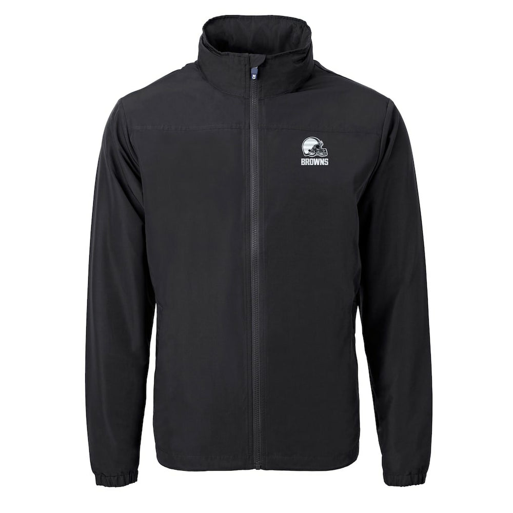 Cutter & Buck Charter Eco Recycled Full-Zip Hoodie Jacket - Cleveland Browns Hoodies