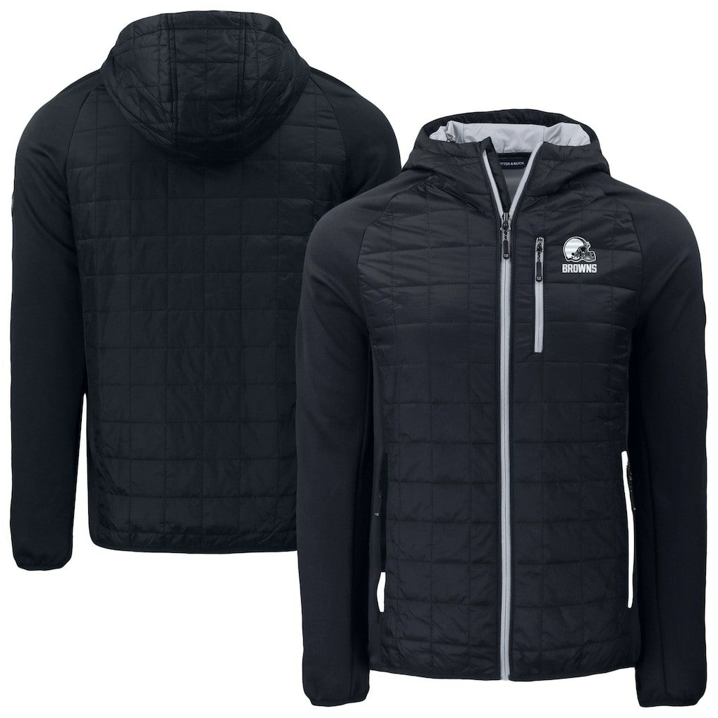 Cutter & Buck Rainier Primaloft Eco Full-Zip Hoodie Hybrid Jacket - Cleveland Browns Hoodies