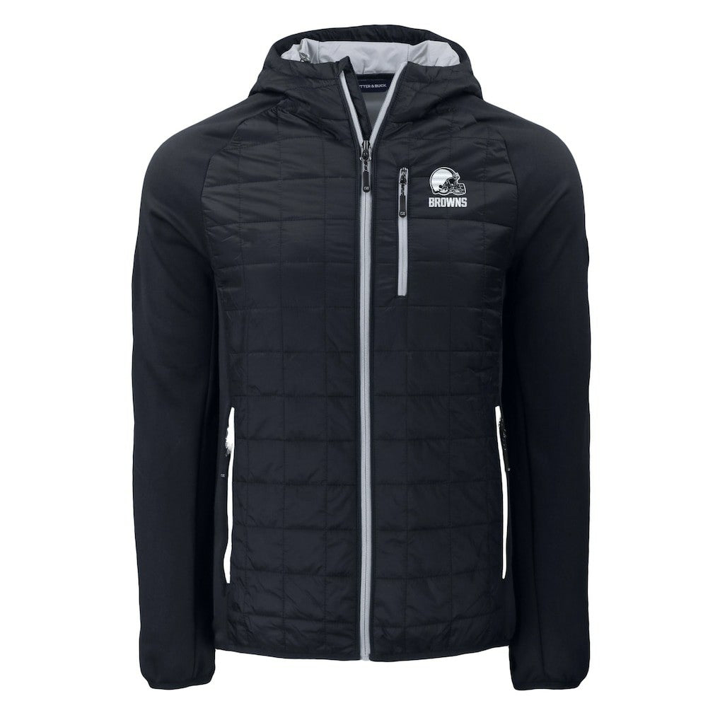 Cutter & Buck Rainier Primaloft Eco Full-Zip Hoodie Hybrid Jacket - Cleveland Browns Hoodies