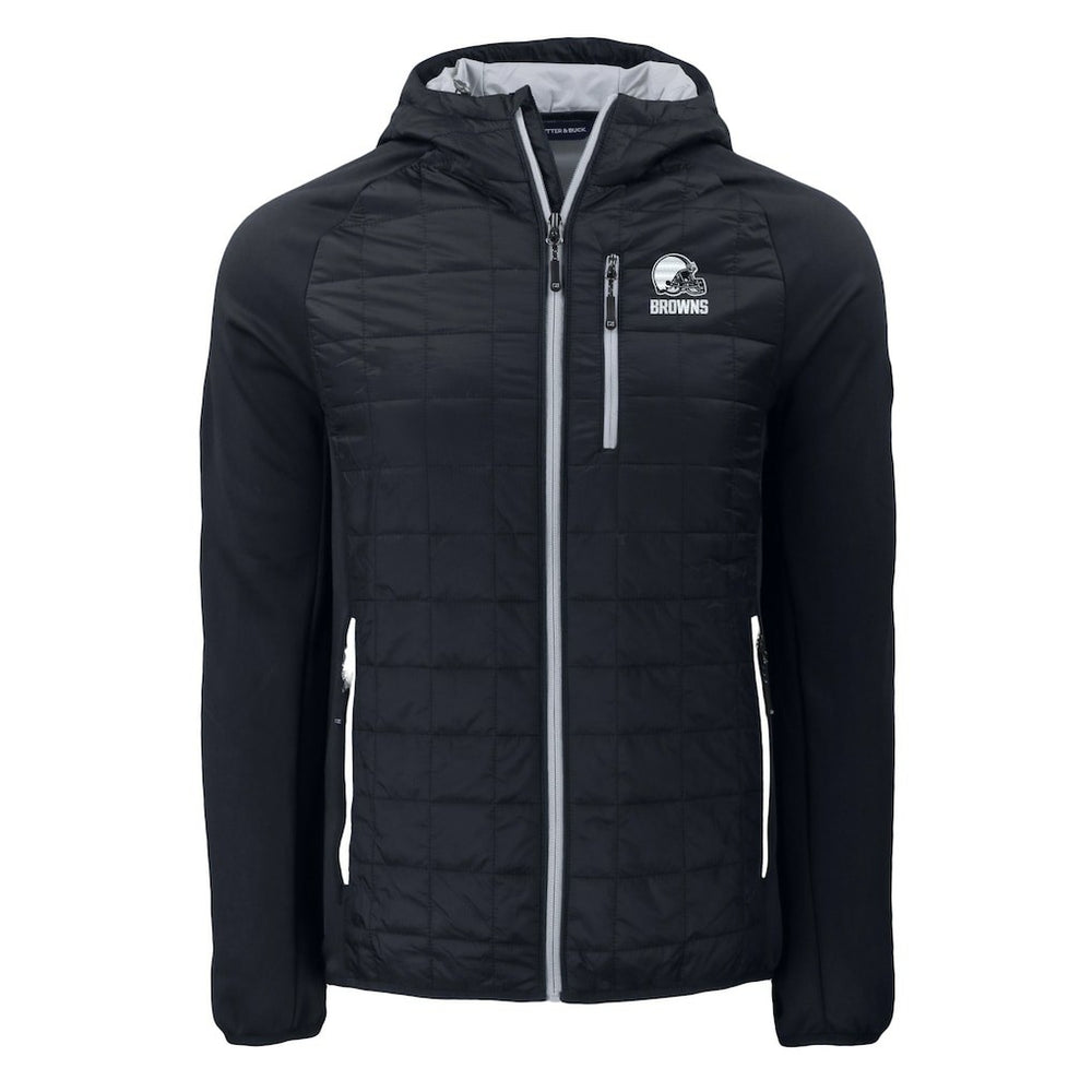 Cutter & Buck Rainier Primaloft Eco Full-Zip Hoodie Hybrid Jacket - Cleveland Browns Hoodies