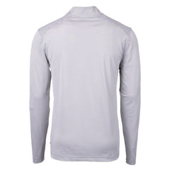 Cutter & Buck Big & Tall Virtue Eco Pique Micro Stripe Recycled Quarter-Zip Pullover Top - Cleveland Browns Pullover