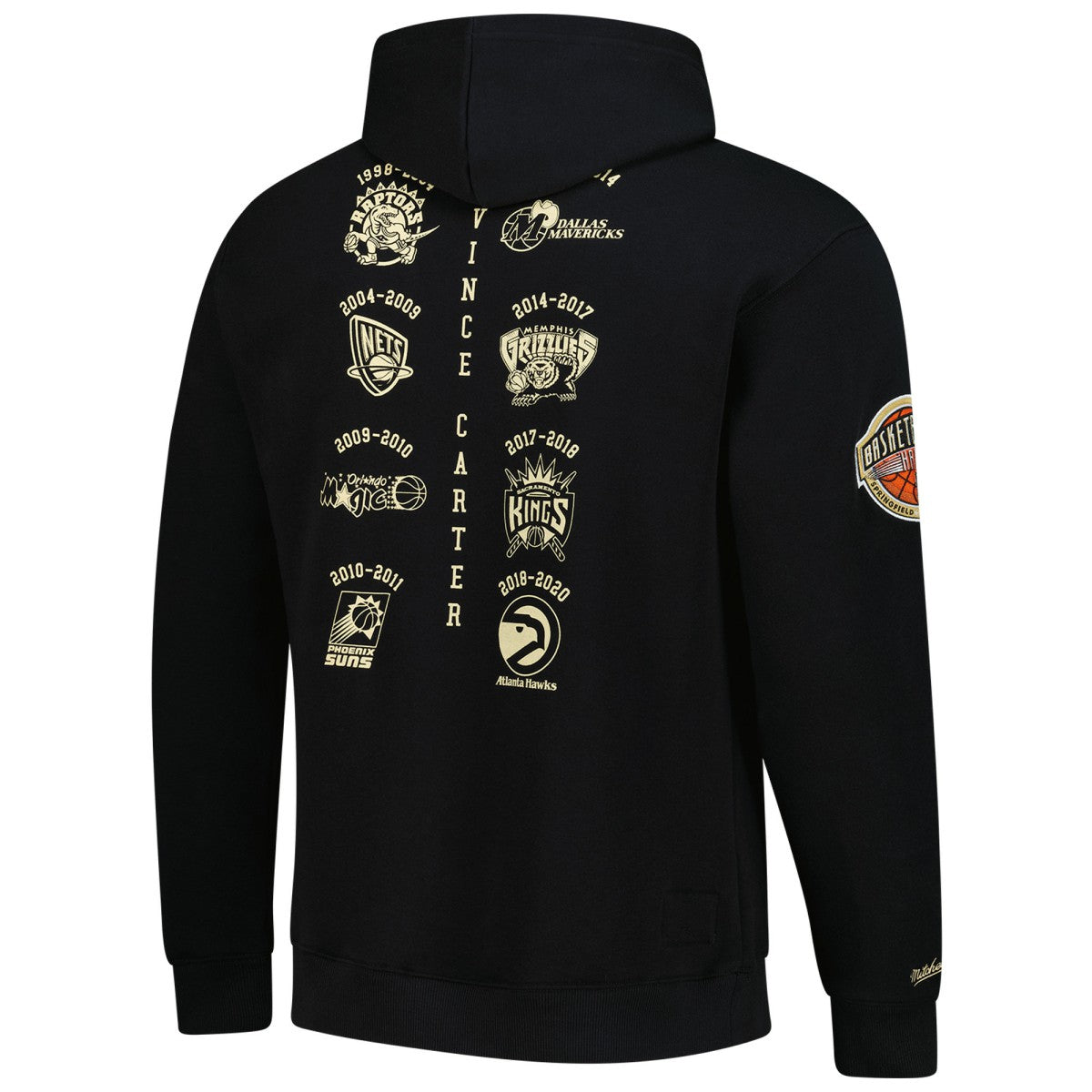 Vince Carter Toronto Raptors NBA Hall of Fame 2024 Fleece Pullover Hoodie