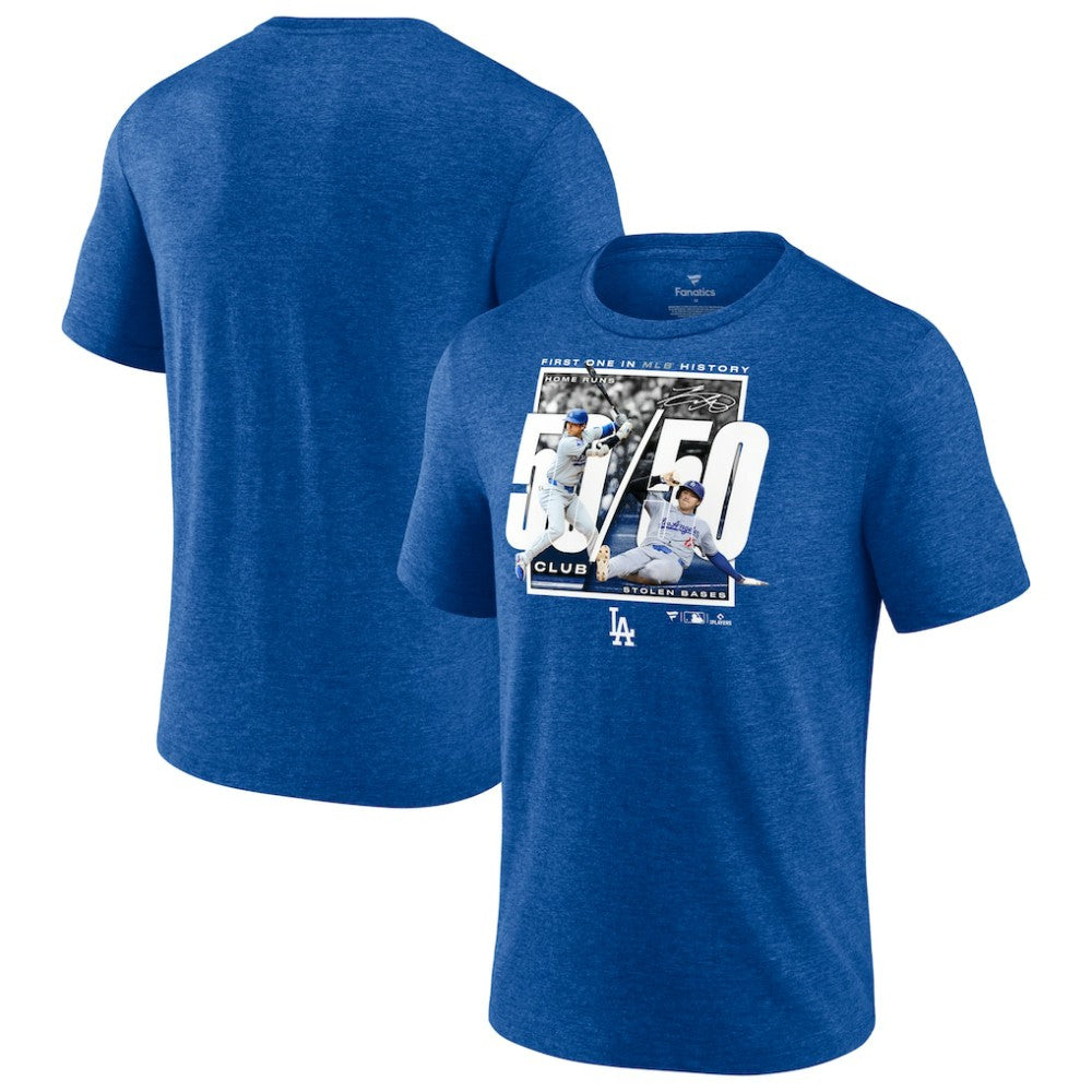Heather Royal Shohei Ohtani Los Angeles Dodgers Fanatics 50/50 Club T-Shirt