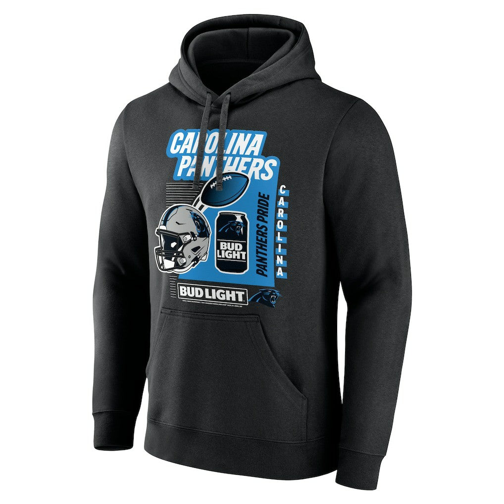 Bud Light Pullover Hoodie - Carolina Panthers Hoodies