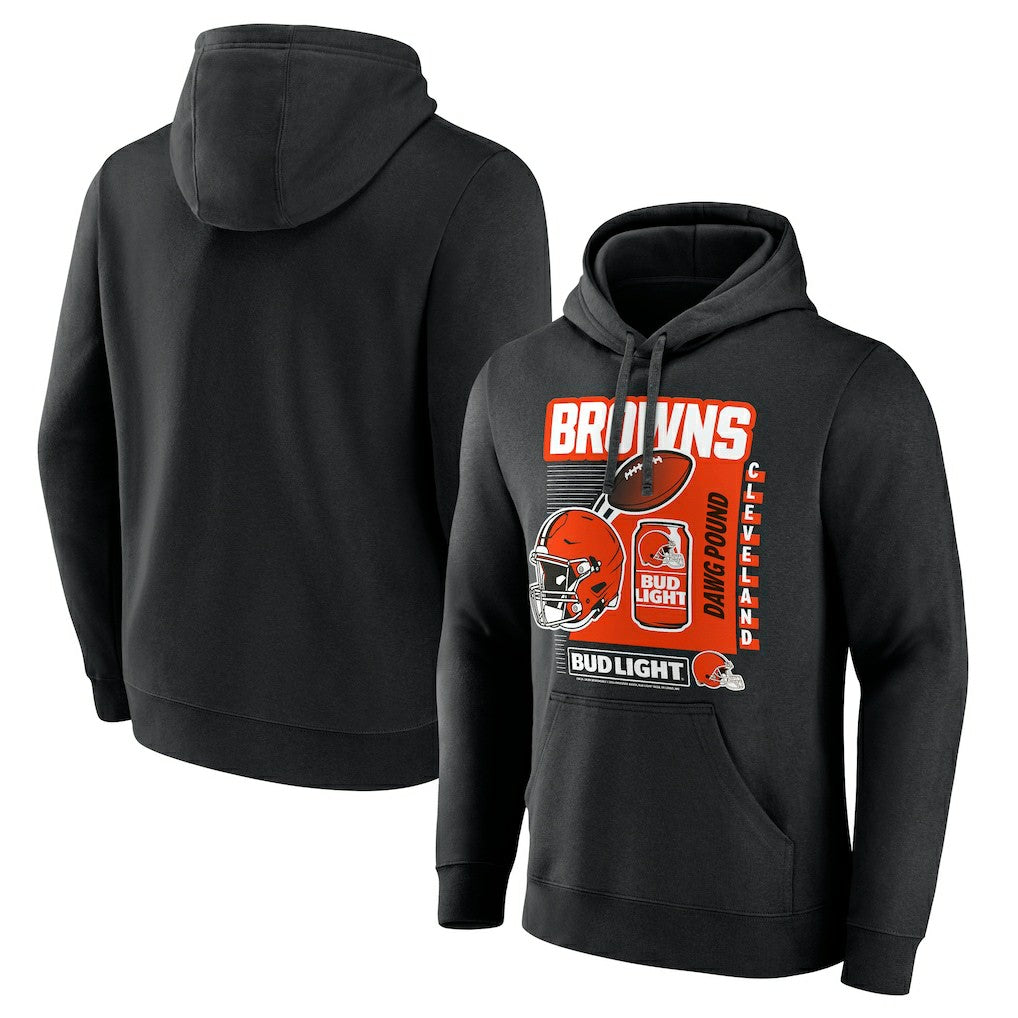 Bud Light Pullover Hoodie - Cleveland Browns Hoodies