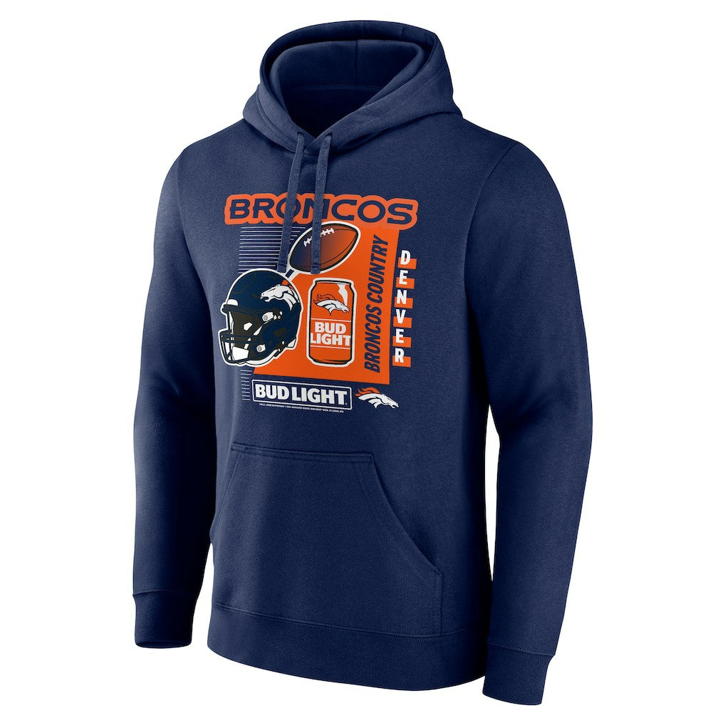 Bud Light Pullover Hoodie - Denver Broncos Hoodies
