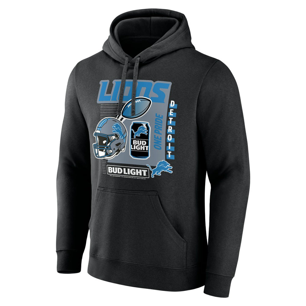 Bud Light Pullover Hoodie - Detroit Lions Hoodies
