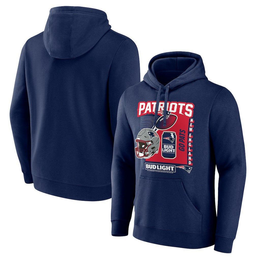Bud Light Pullover Hoodie - New England Patriots Hoodies