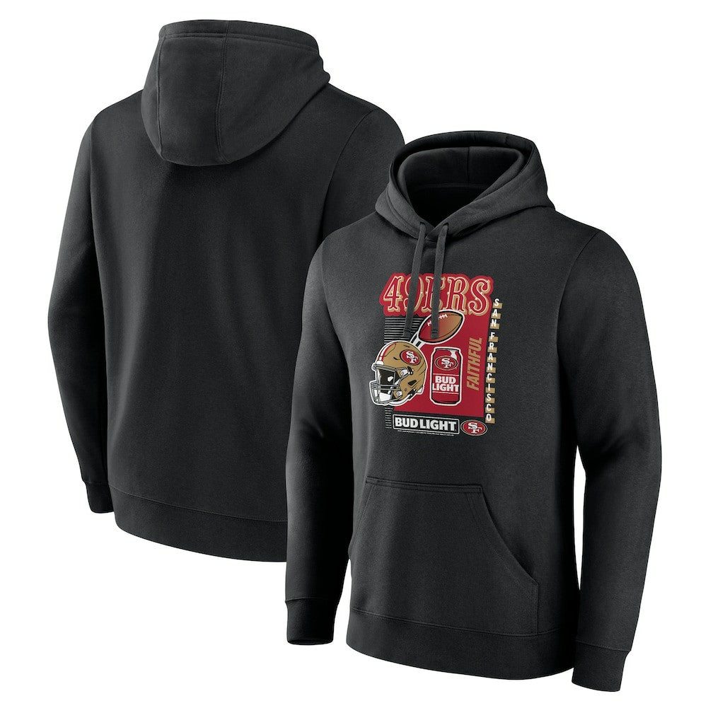 Bud Light Pullover Hoodie - San Francisco 49ers Hoodies
