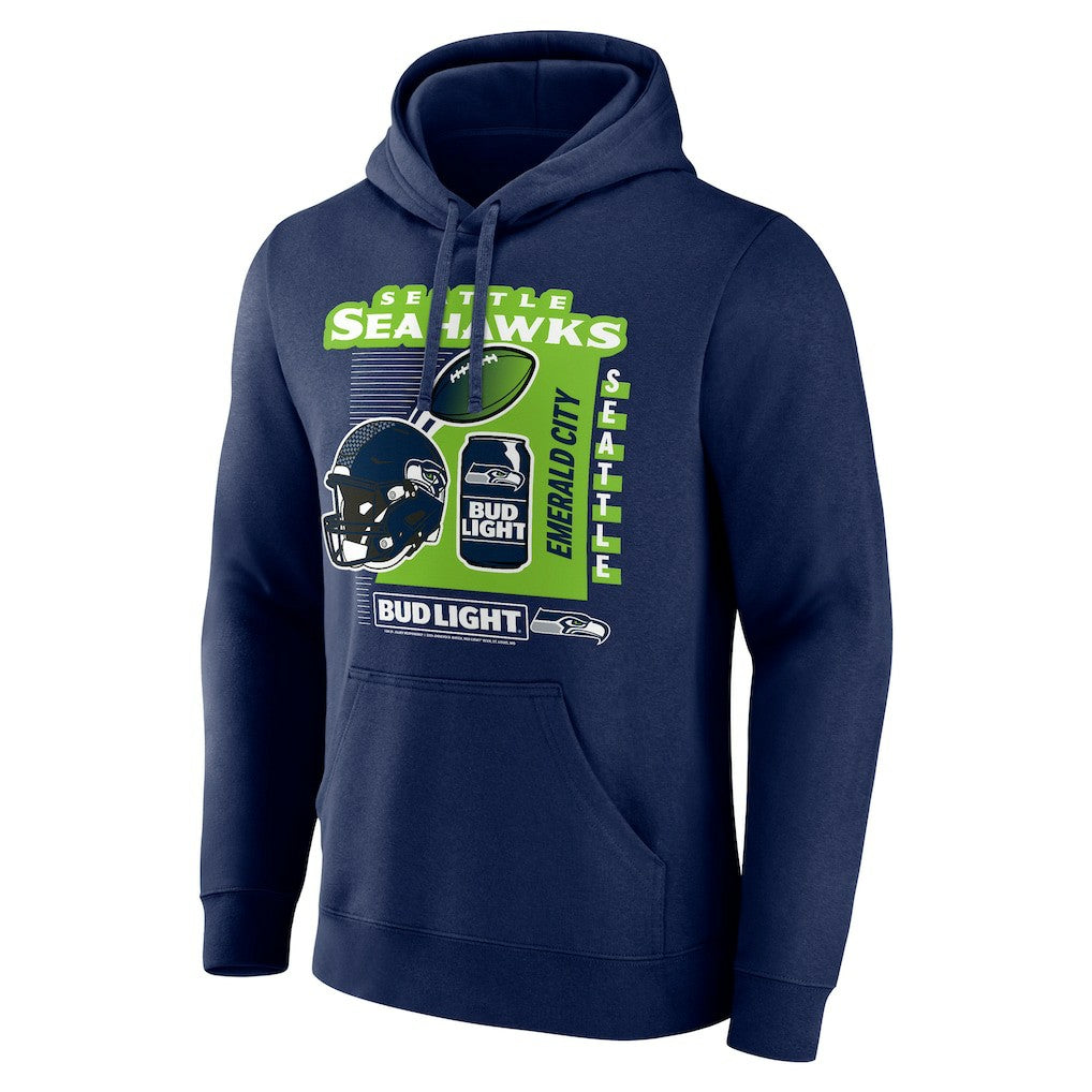 Bud Light Pullover Hoodie - Seattle Seahawks Hoodies