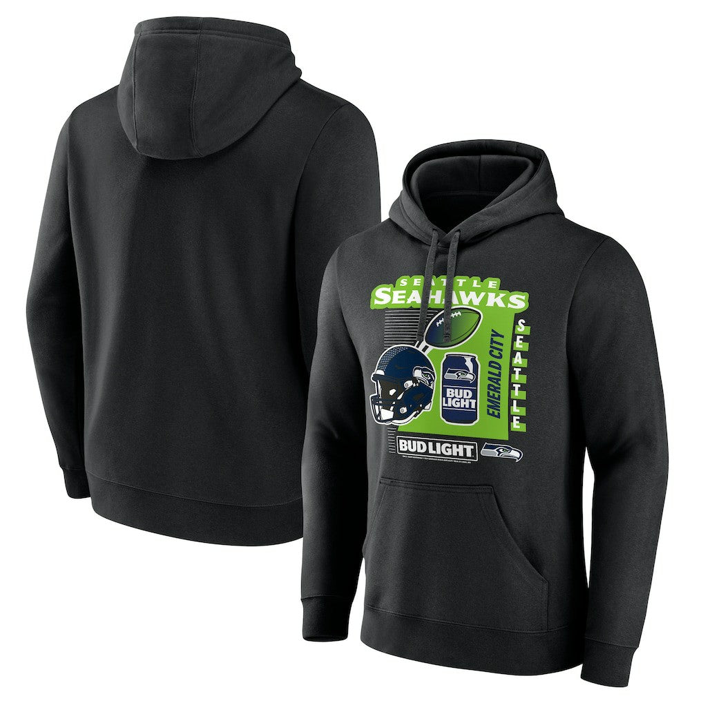 Bud Light Pullover Hoodie - Seattle Seahawks Hoodies