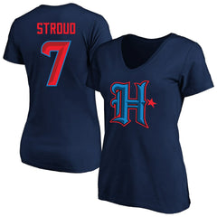 C.J. Stroud  Women's Plus Size Fair Catch Name & Number Scoop Neck T-Shirt - Houston Texans T-shirts