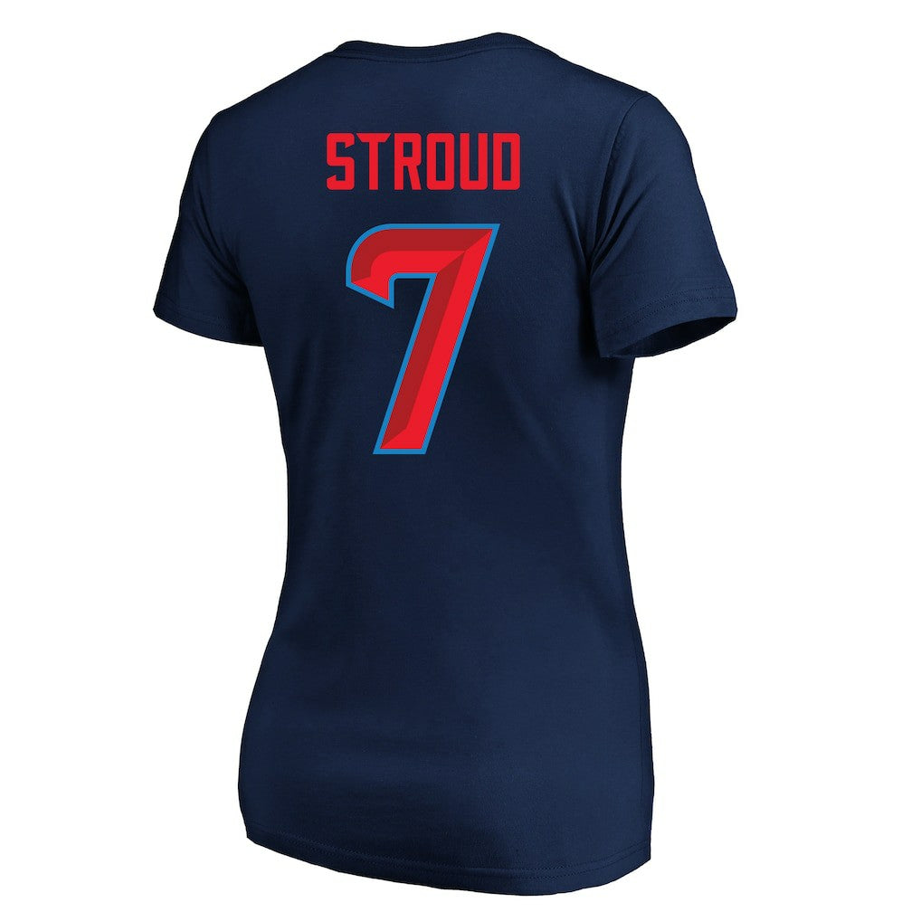 C.J. Stroud  Women's Plus Size Fair Catch Name & Number Scoop Neck T-Shirt - Houston Texans T-shirts