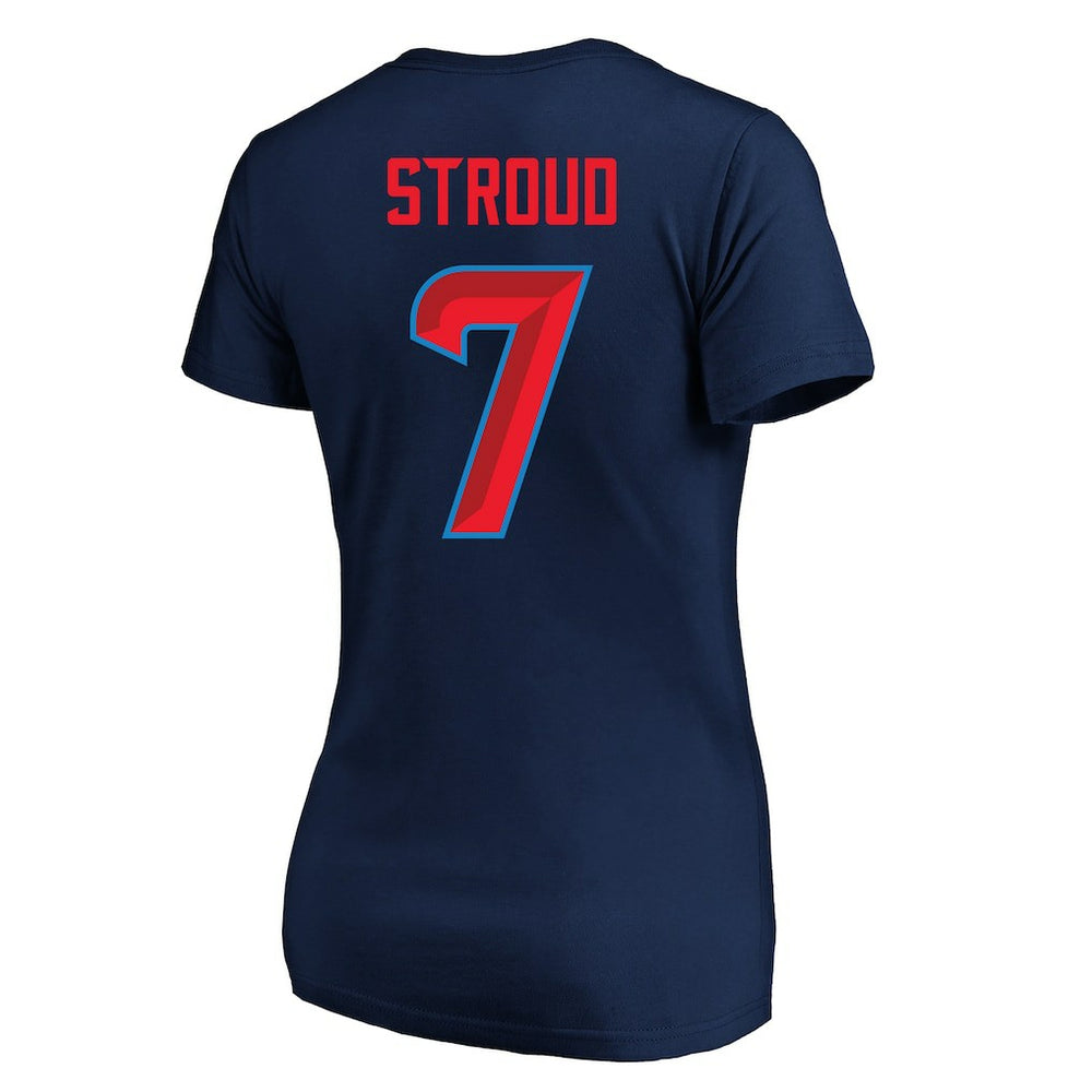 C.J. Stroud  Women's Plus Size Fair Catch Name & Number Scoop Neck T-Shirt - Houston Texans T-shirts