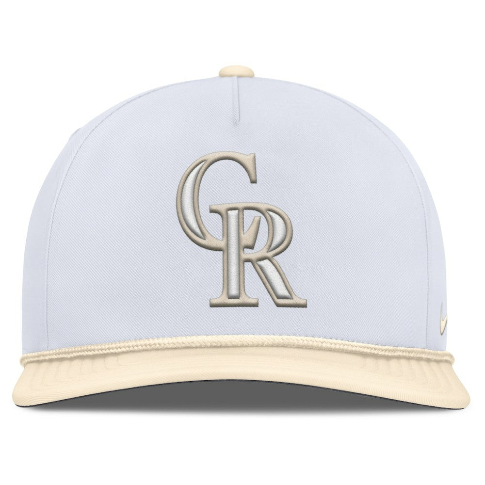 White/Cream Colorado Rockies Nike Pro Performance Snapback Hat