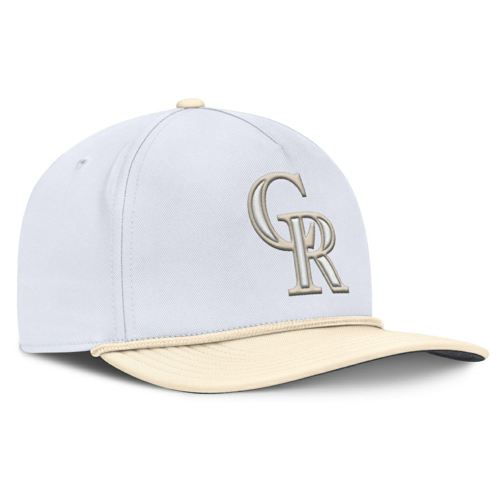 White/Cream Colorado Rockies Nike Pro Performance Snapback Hat