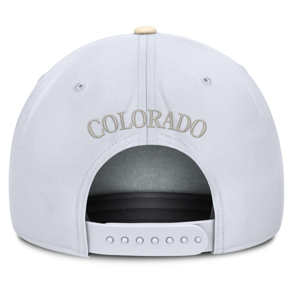White/Cream Colorado Rockies Nike Pro Performance Snapback Hat