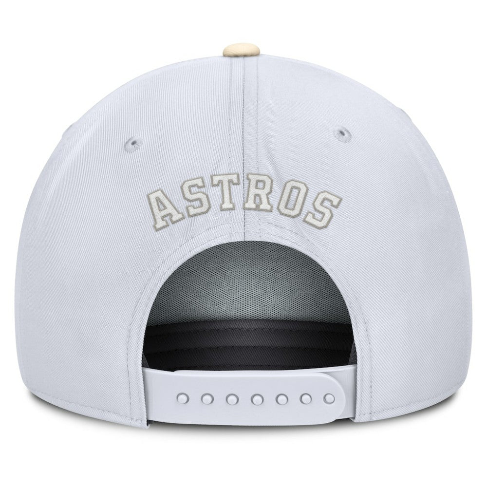 White/Cream Houston Astros Nike Pro Performance Snapback Hat