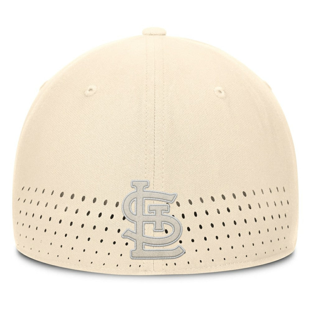 Cream St. Louis Cardinals Nike Rise Performance Flex Hat