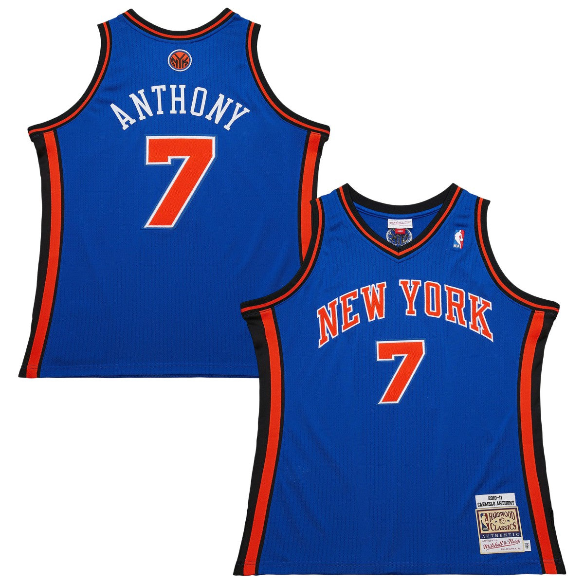 Mitchell & Ness Carmelo Anthony New York Knicks 2010/11 Hardwood Classics Authentic Jersey