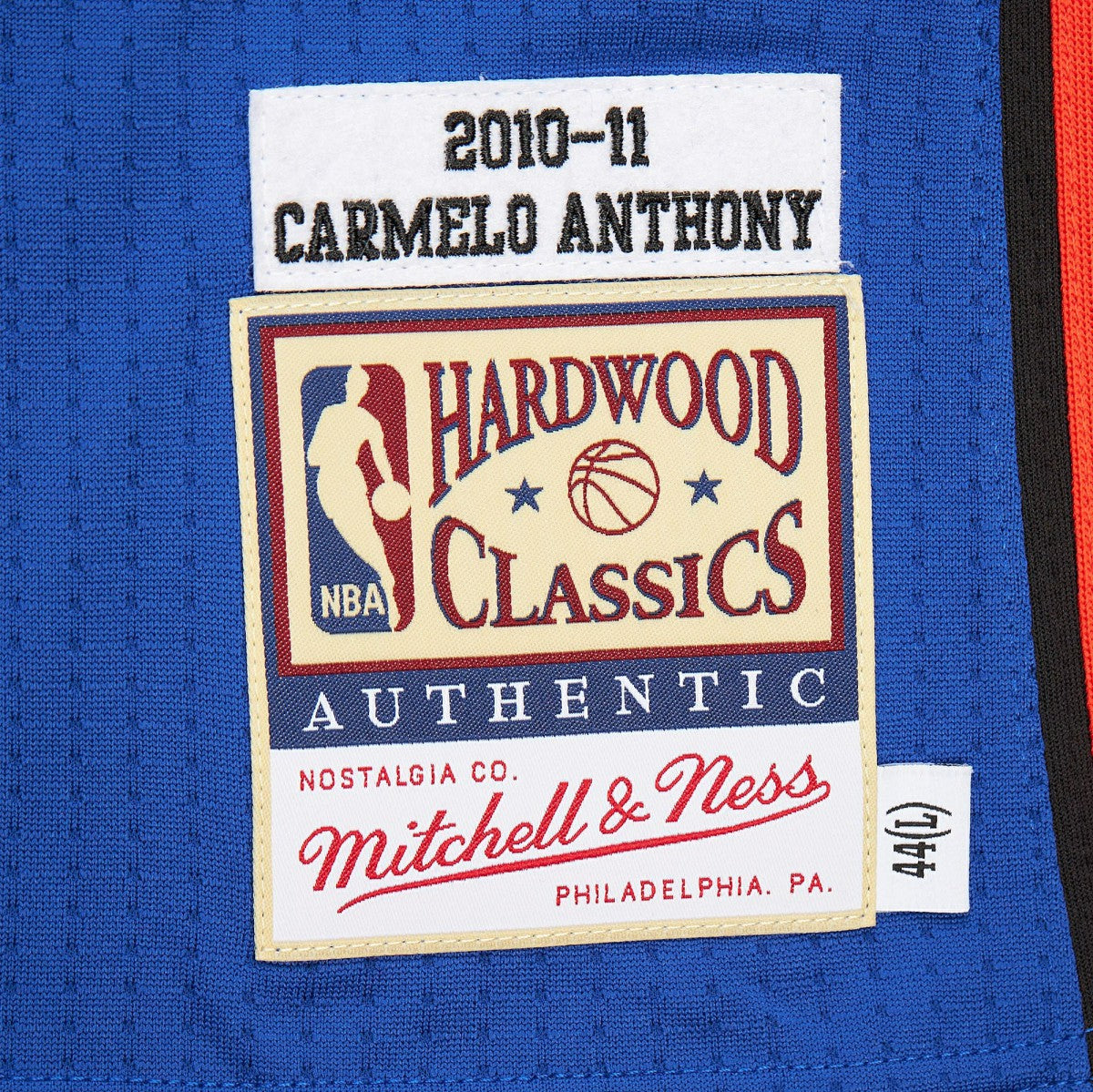 Mitchell & Ness Carmelo Anthony New York Knicks 2010/11 Hardwood Classics Authentic Jersey