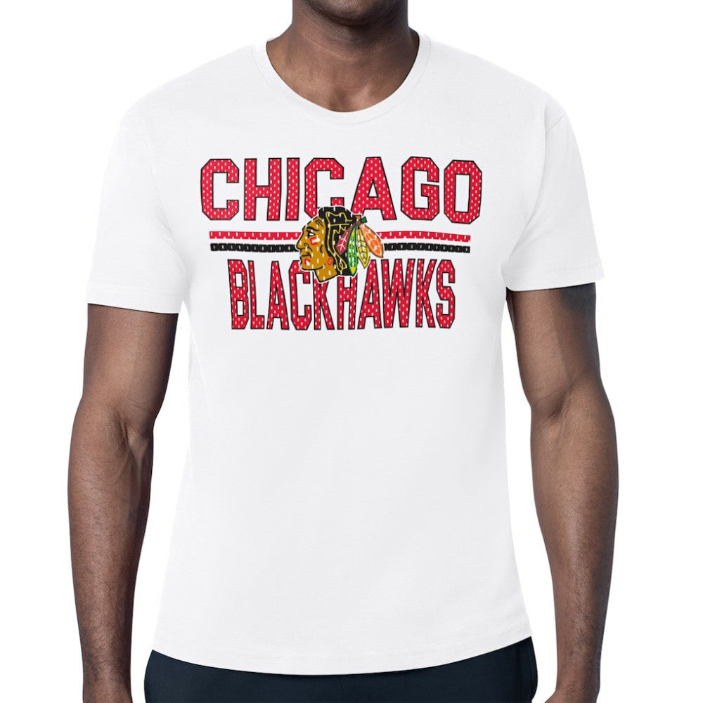 NHL Chicago Blackhawks Starter Mesh Look Team Name T-Shirt
