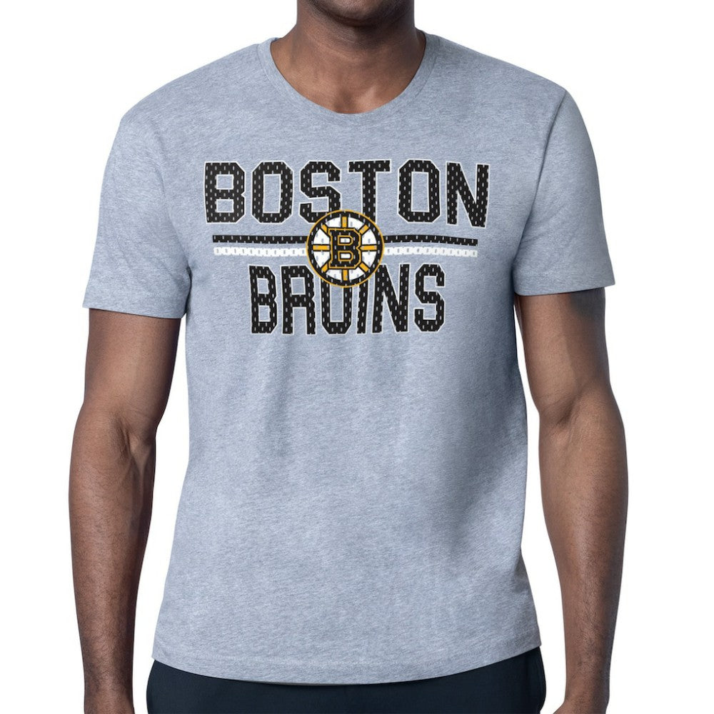NHL Boston Bruins Starter Mesh Look Team Name T-Shirt