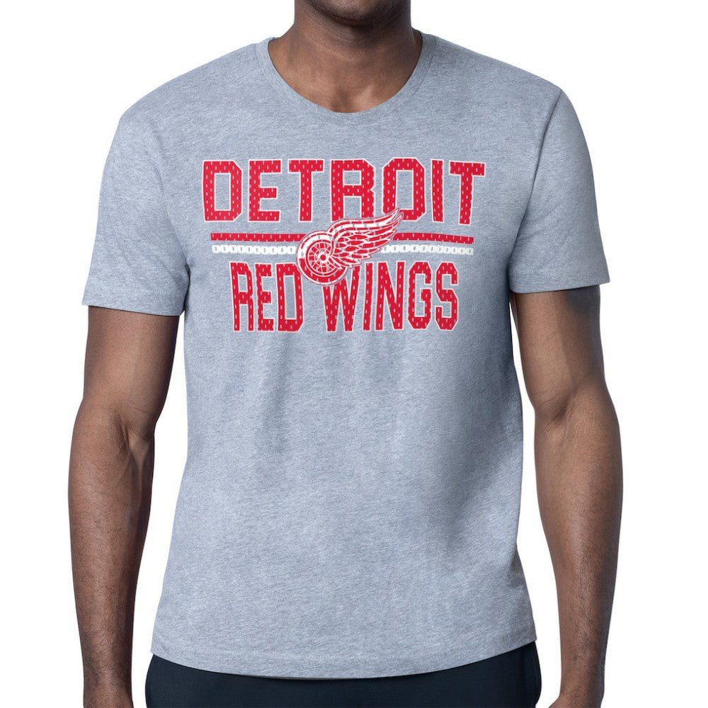 NHL Detroit Red Wings Starter Mesh Look Team Name T-Shirt