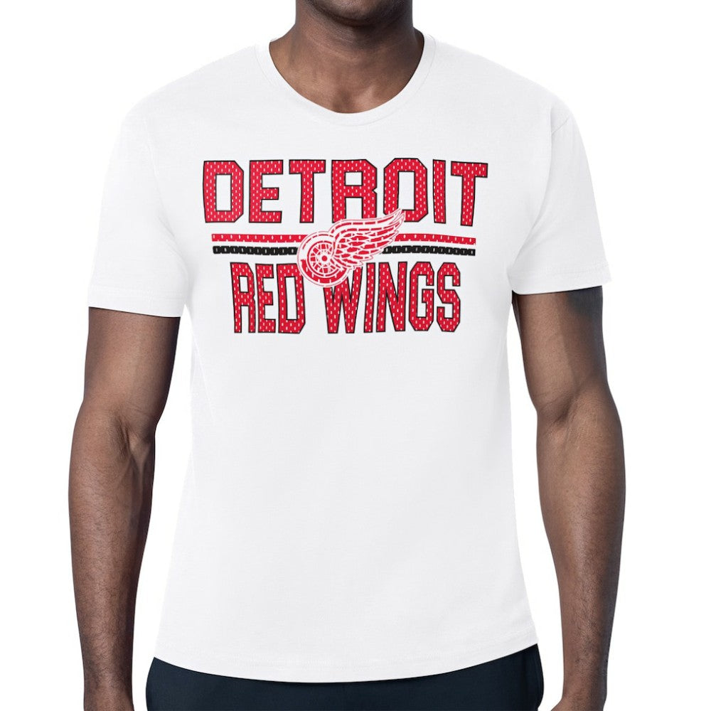 NHL Detroit Red Wings Starter Mesh Look Team Name T-Shirt