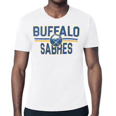 NHL Buffalo Sabres Starter Mesh Look Team Name T-Shirt