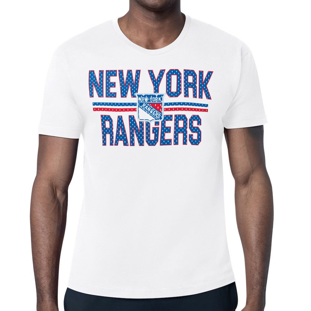 NHL New York Rangers Starter Mesh Look Team Name T-Shirt
