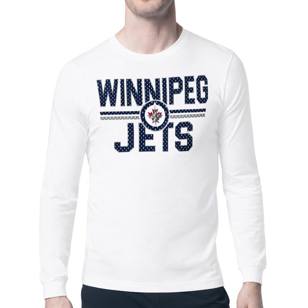 NHL Winnipeg Jets Starter Mesh Look Team Name Long Sleeve T-Shirt