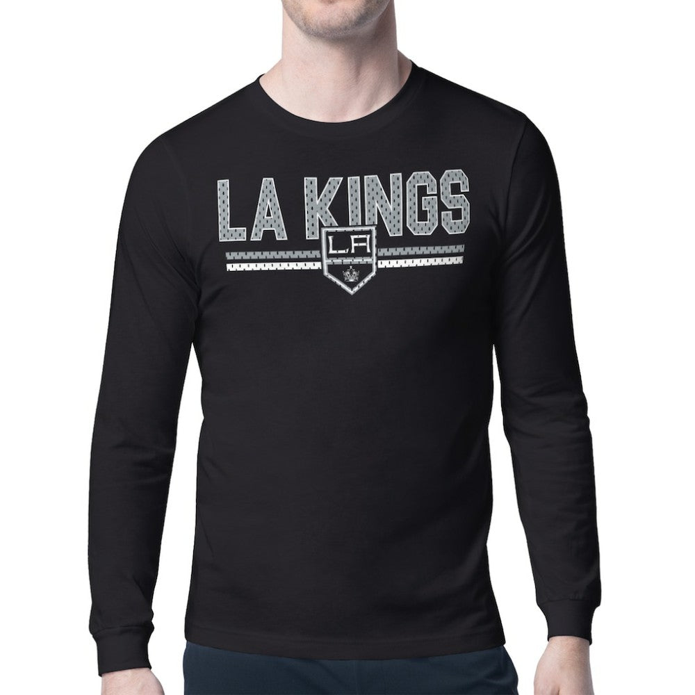 NHL Los Angeles Kings Starter Mesh Look Team Name Long Sleeve T-Shirt