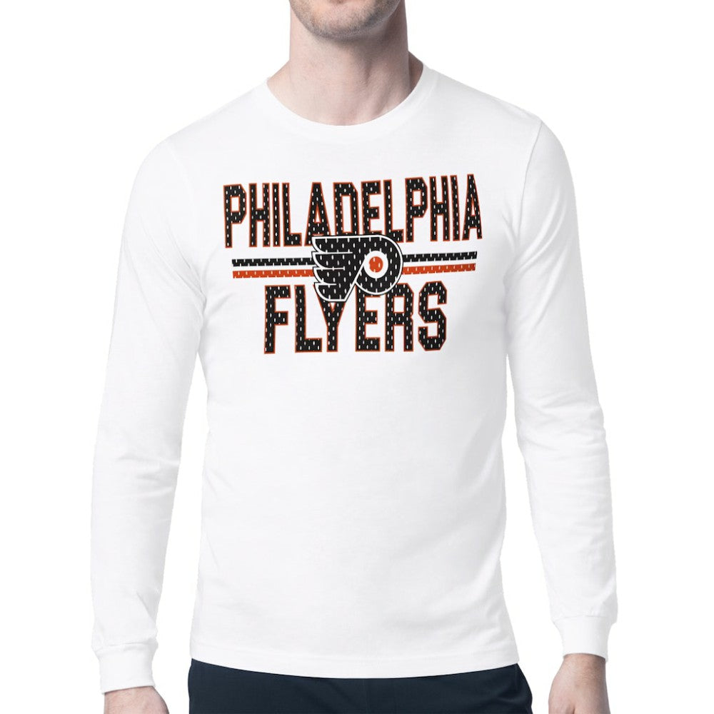 NHL Philadelphia Flyers Starter Mesh Look Team Name Long Sleeve T-Shirt