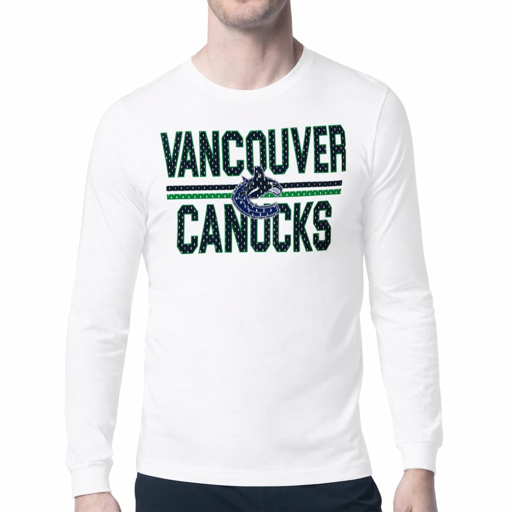 NHL Vancouver Canucks Starter Mesh Look Team Name Long Sleeve T-Shirt