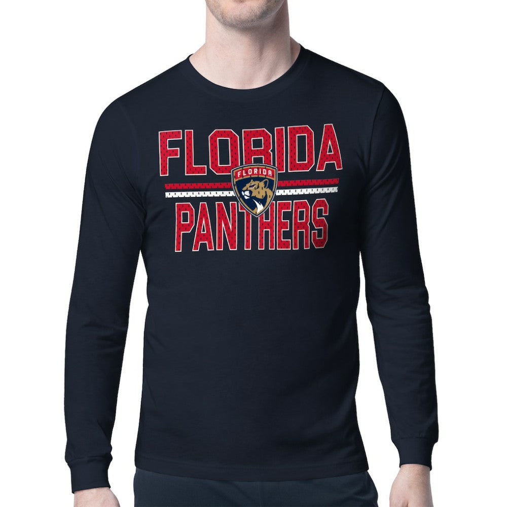 NHL Florida Panthers Starter Mesh Look Team Name Long Sleeve T-Shirt