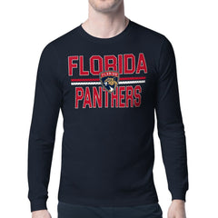 NHL Florida Panthers Starter Mesh Look Team Name Long Sleeve T-Shirt